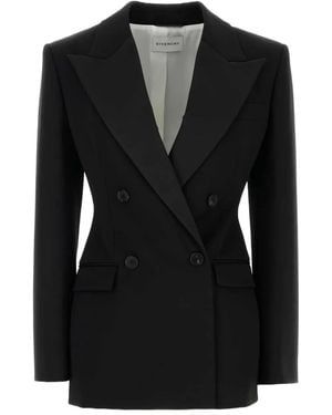 Givenchy Double-Breasted Tuxedo Blazer - Black