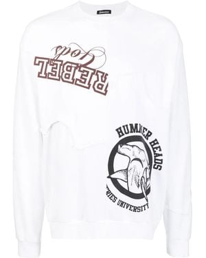 Undercoverism Sudadera Con Cuello Redondo Y Logo Estampado - Blanco