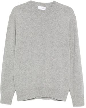 Lardini Pullover Mit Geripptem Saum - Grau