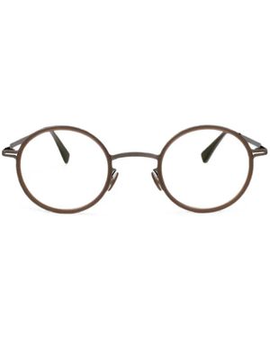 Mykita Eetu Sonnenbrille Mit Rundem Gestell - Braun