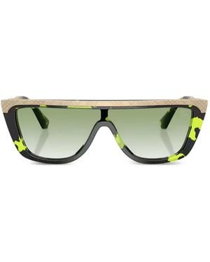 Burberry Sonnenbrille Mit Shield-Gestell - Grün