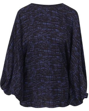 Gianluca Capannolo Check-Print Balloon-Sleeve Blouse - Blue