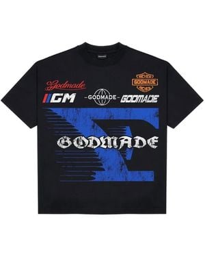 GODMADE 7 Speed Graphic-Print T-Shirt - Blue