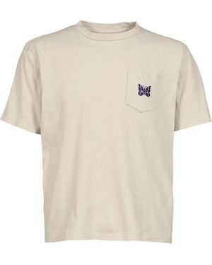 Needles Butterfly-Embroidered T-Shirt - White