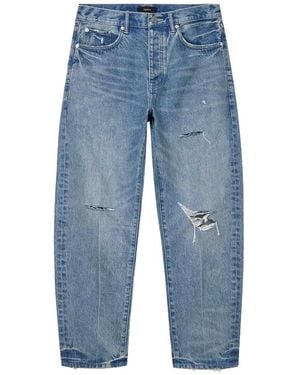 Purple Brand P013 Distressed Tapered Jeans - Blue