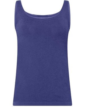 Wolford Trägershirt mit rundem Ausschnitt - Blau