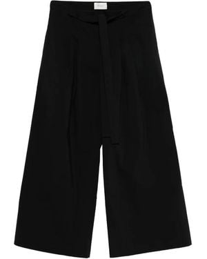 St. Agni Tie-Waist Trousers - Black