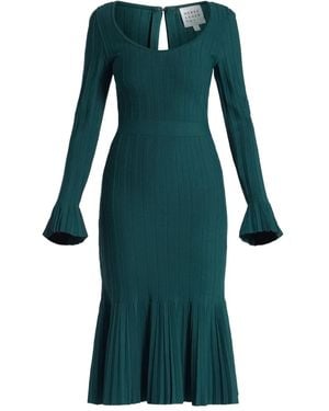 Hervé Léger Vestido midi Alena - Verde