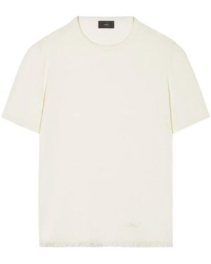 Alanui Linen Knitted T-Shirt - White