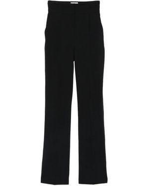 Elisabetta Franchi Pressed-Crease Trousers - Black