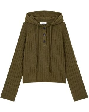 Studio Tomboy X Ribgebreide Hoodie - Groen