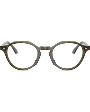 Giorgio Armani Round-Frame Glasses - Green