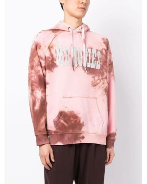Stain Shade X Hiroshi Fujiwara Tie-Dye Print Hoodie - Pink