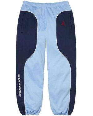 Supreme X Jordan Tricot Jogginghose - Blau