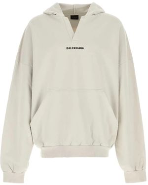 Balenciaga Hooded Sweatshirt - White