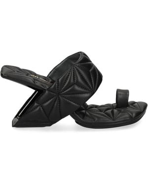 United Nude Loop Hi Puffy Mules 80mm - Schwarz