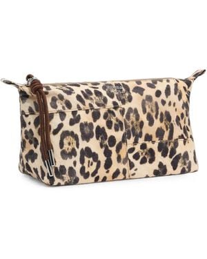 Bimba Y Lola Nesser Large Trapeze Nylon Leopard-Natural - Weiß