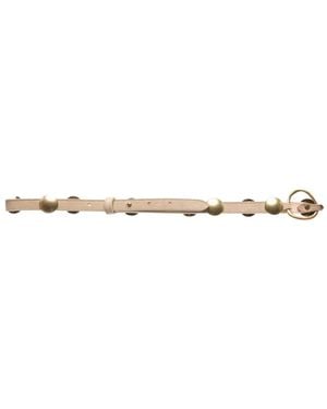 Isabel Marant Studded Leather Belt - White