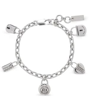 Marc Jacobs Padlock Charm Bracelet - White