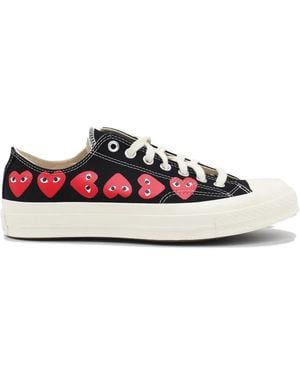 COMME DES GARÇONS PLAY Heart-Print Trainers - White