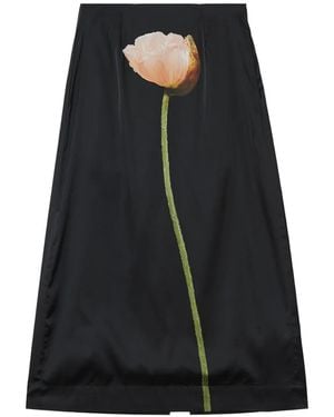 Simone Rocha Gonna A Fiori - Nero