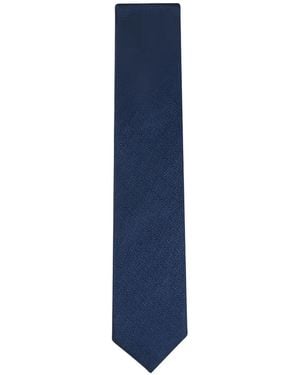 Canali Textured-Finish Tie - Blue