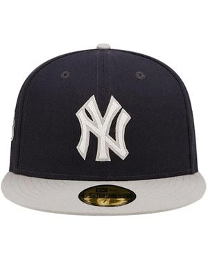 KTZ New York Yankees Letterman 59Fifty Fitted Cap - Blue