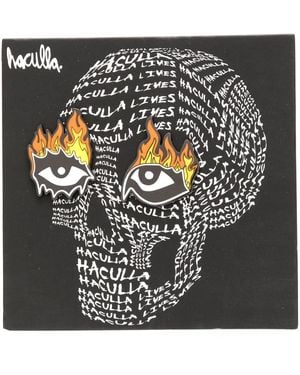 Haculla Set de pines Eyes on Fire - Negro