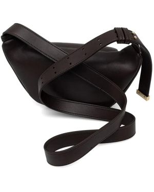 ARMANI EXCHANGE Logo-Plaque Shoulder Bag - Black