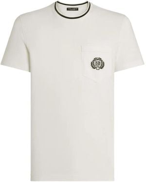Dolce & Gabbana Chest-Pocket T-Shirt - White