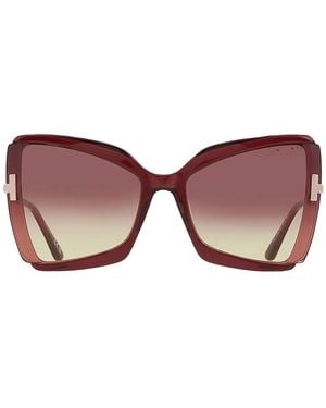Tom Ford Butterfly Full-Rim Sunglasses - Pink