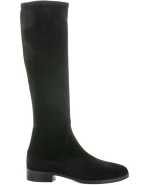 Lorenzo Masiero Suede Zip-Fastening Boots - Black