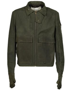 UNDER THE SIGN Phantom Patchwork Gloved Jacket - Green