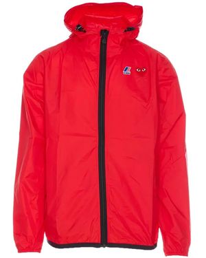 COMME DES GARÇONS PLAY X K-Way Veste À Logo Cœur - Red