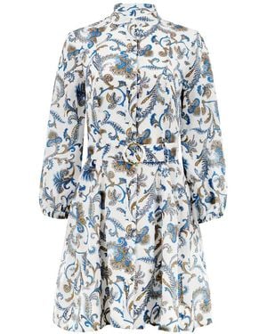 Veronica Beard Paisley-Print Dress - White