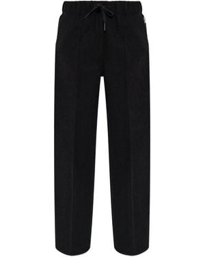 Moncler Drawstring Logo Track Trousers - Black