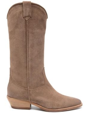 Julie Dee Pointed Cowboy Boots - Brown