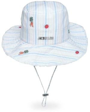 Jacquemus Sombrero De Pescador A Rayas - Azul
