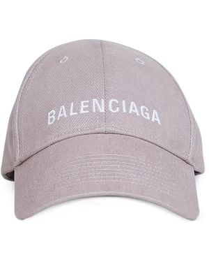 Balenciaga Casquette À Logo Brodé - Purple