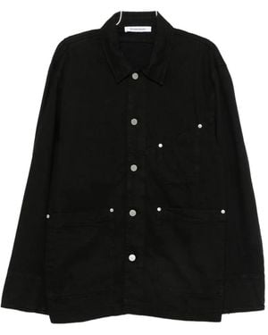 Etudes Studio Worker Rivet-Detailed Patch-Pocket Cotton Jacket - Black