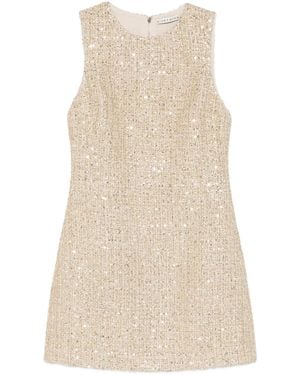 Alice + Olivia Robe Courte Sans Manches À Ornements - Neutre