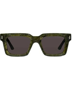 Cutler and Gross Zonnebril Met Vierkant Montuur - Groen