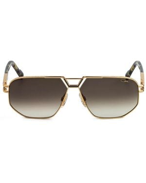 Cazal 9114 Pilot-Frame Sunglasses - Metallic
