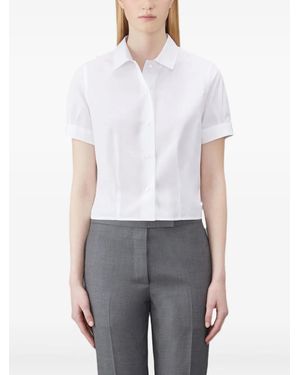 Thom Browne Camicia Crop - Bianco