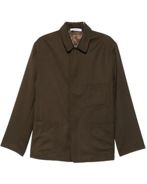 Etudes Studio Dress Up Button-Down Worker Jacket - Brown
