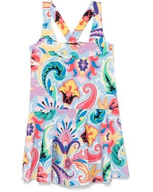 Etro Printed Cotton Minidress - White