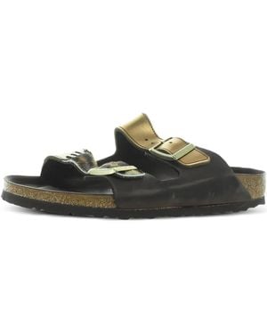 Birkenstock Sandalias Arizona con diseño patchwork - Verde