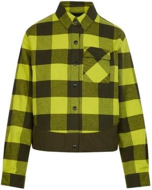 Aztech Mountain Camicia Da Sci Loge Peak A Quadri - Verde