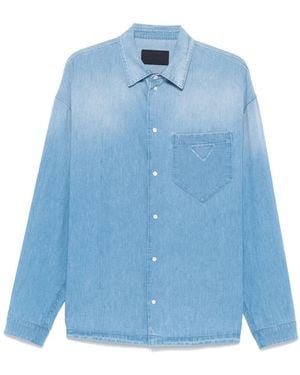 Prada Camicia Denim - Blu