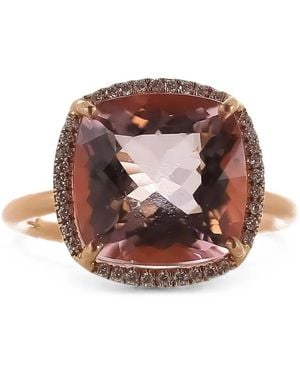 Irene Neuwirth Bague Gem Drop Sertie De Morganite Et De Diamants - Pink